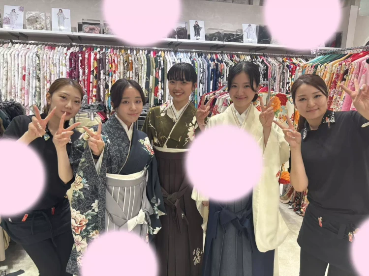 お友達様でイマドキ袴コーディネートのお客様ご紹介