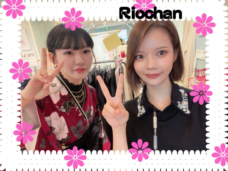 2027年卒業式参加される堺店袴レンタルのお嬢様のコーディネート