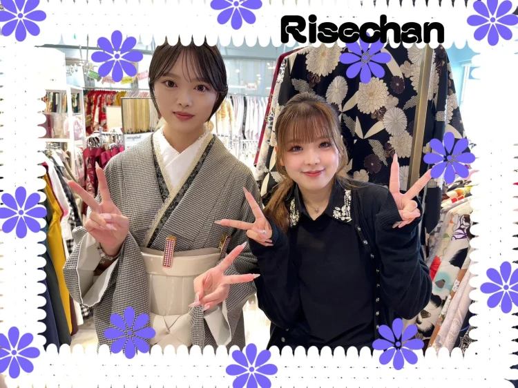 2027年卒業式参加される堺店袴レンタルのお嬢様のコーディネート