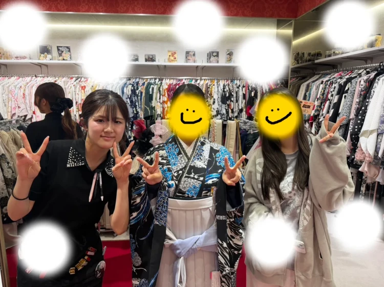 卒業式　袴レンタル　大阪梅田　かっこいい袴　