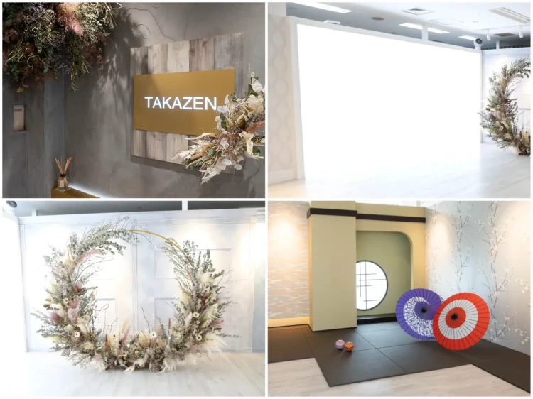 TAKAZEN心斎橋店の振袖撮影スタジオ