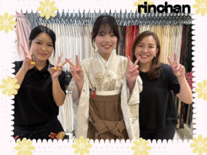 堺店で卒業式の袴レンタルして頂いたお嬢様ご紹介