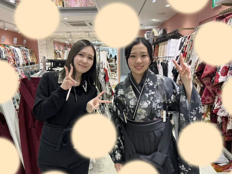 TAKAZEN姫路店　袴卒業式　姫路袴　加古川袴　高砂袴　袴おしゃれ　袴かわいい　姫路卒業式　アルファジャパン　美容専門学校袴　黒袴　JillSTUART袴