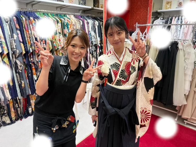 古典柄　卒業式　TAKAZEN 袴レンタル