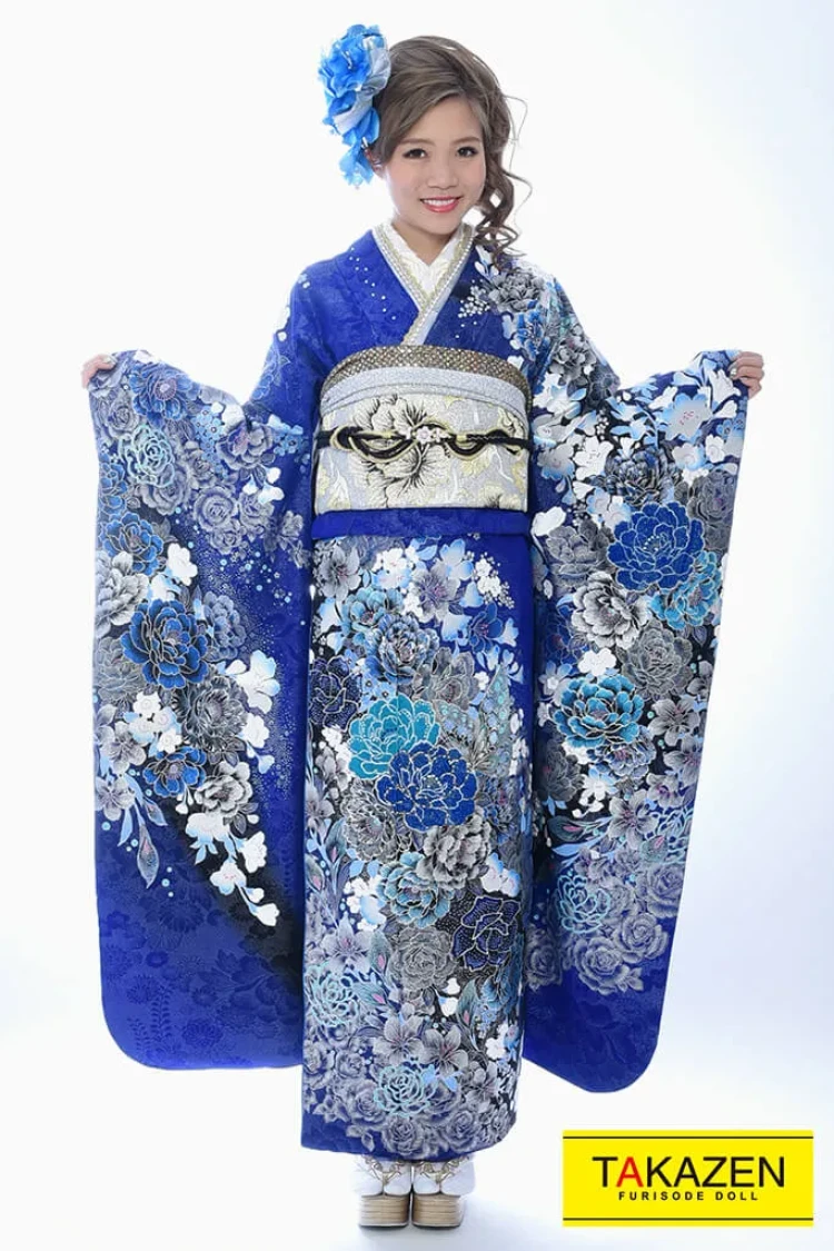 TAKAZEN神戸旧居留地店 かっこいい振袖 桂由美デザイン