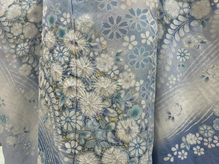 TAKAZEN姫路店の正統派古典なえなのの振袖×LARMEの水色お振袖