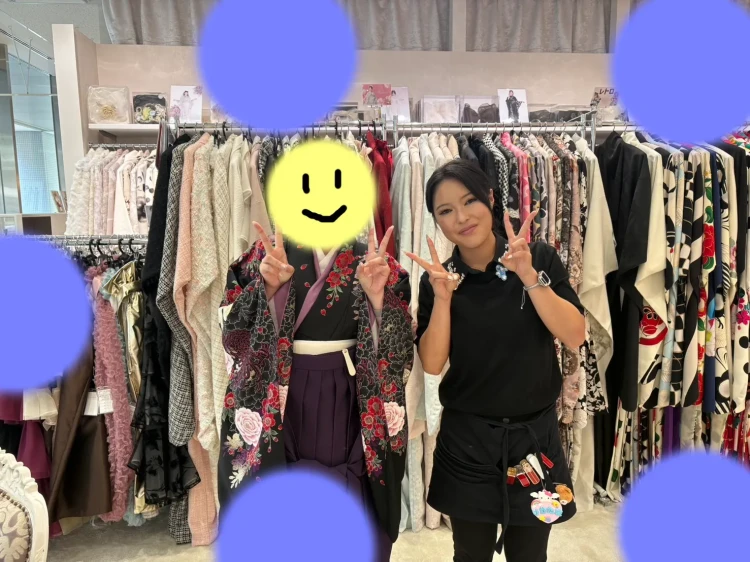 黒地袴コーデ姫ちゃんのご紹介