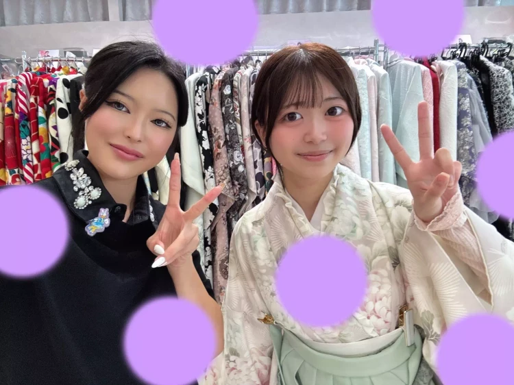 ピンク小振袖に緑袴の姫ちゃんのご紹介