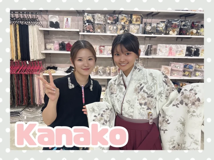 TAKAZEN奈良店でえんじの袴に決定されたお客様