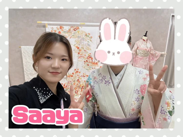 TAKAZEN奈良店でピンク色の袴コーデに決定された2027年卒業のお客様