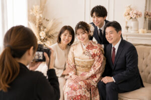 袴も前撮り受付中。一生に一度しかない袴姿のお写真をぜひ残してください。