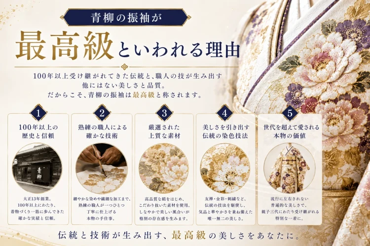 青柳の振袖が高級と言われる理由