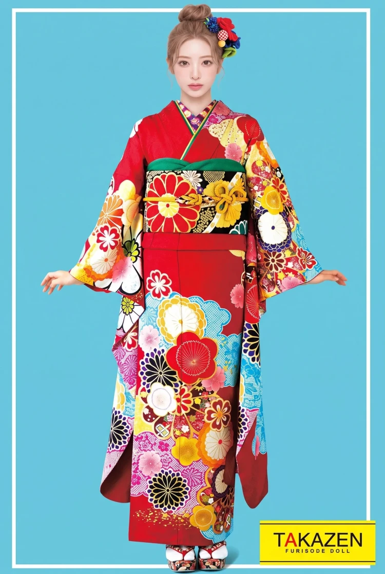 レトロの振袖コーデ
