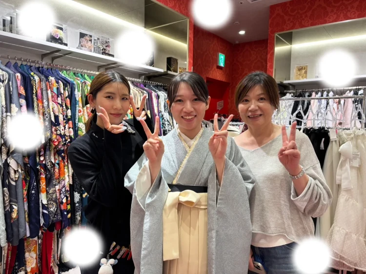 　卒業式　TAKAZEN 袴レンタル　くすみ　袴