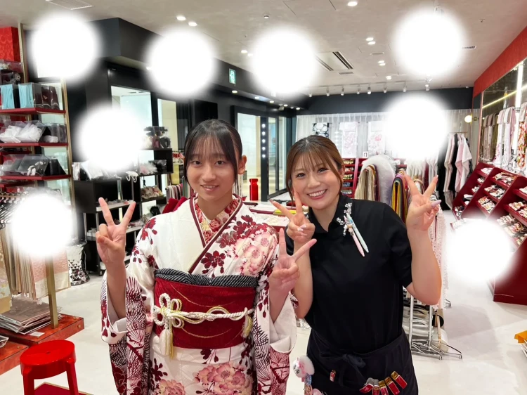成人式　前撮り　梅田　袴　くすみカラー　かわいい　イマドキ　淡色　古典　タカゼン　撮影