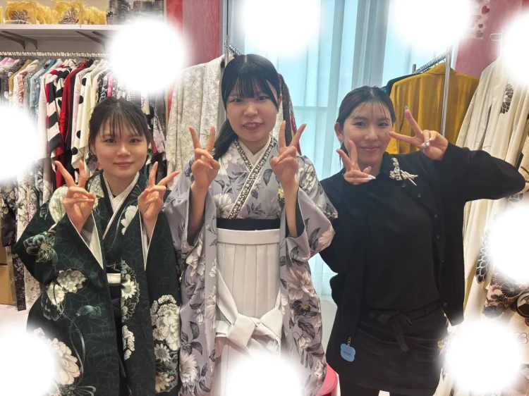 成人式　前撮り　梅田　袴　くすみカラー　かわいい　イマドキ　淡色　古典　タカゼン　撮影