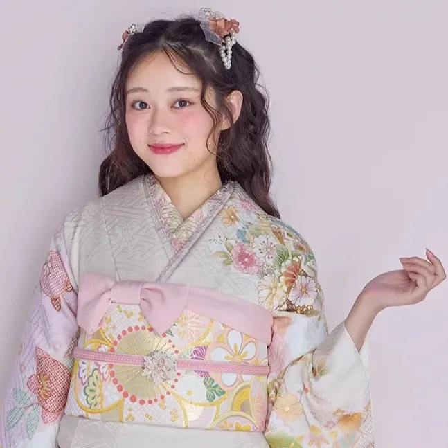 くすみカラー振袖 振袖レンタル