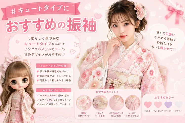 キュートタイプにおすすめの振袖