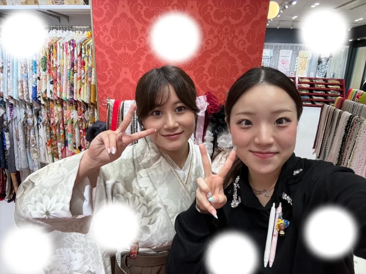 卒業式　袴レンタル　大阪梅田　くすみカラー袴