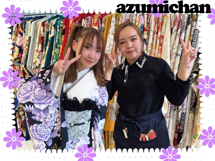 モードお振袖に決定したお嬢様をご紹介