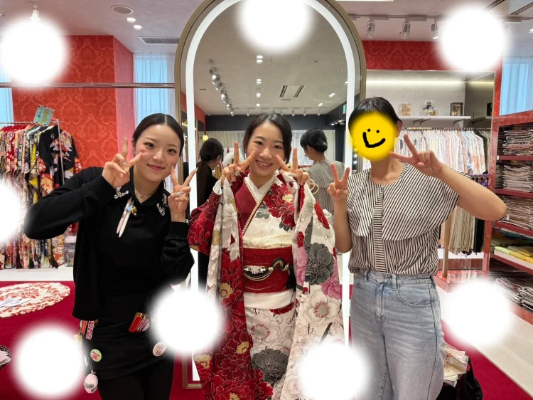 成人式　振袖レンタル　フォトプラン　着物メーカーブランド振袖　赤白振袖