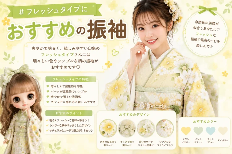 フレッシュタイプにおすすめの振袖