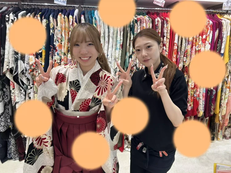 TAKAZEN神戸旧居留地店くすみカラーの袴の姫ちゃん