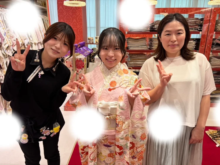成人式　前撮り　梅田　振袖レンタル　袴レンタル　家族写真　前撮り撮影会