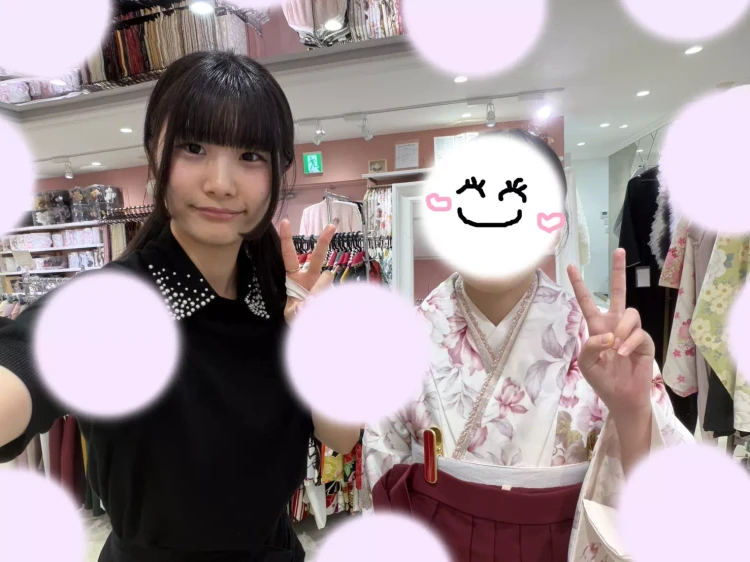 TAKAZEN姫路店の袴レンタルのピンクの新作袴