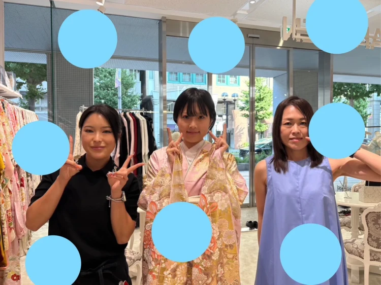 ピンクの古典お振袖のご紹介