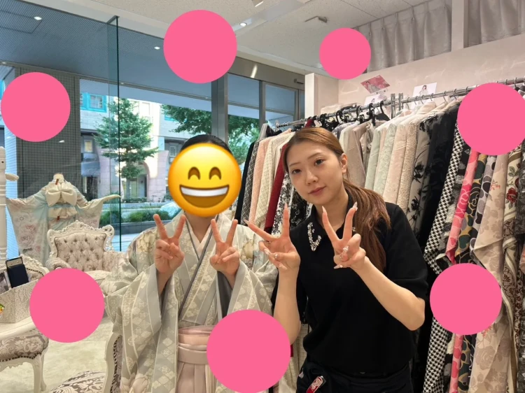 2027年度神戸市卒業式袴レンタルのくすみ系コーデ姫ちゃんのご紹介♡