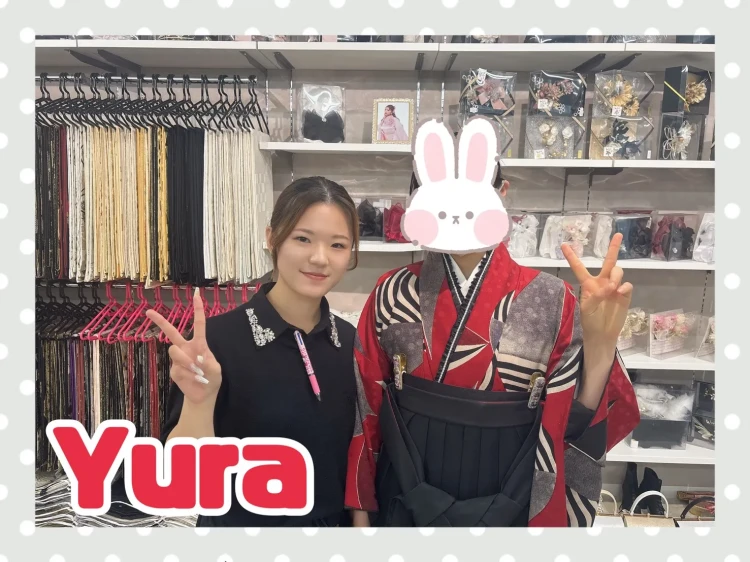 TAKAZEN奈良店で赤×黒のレトロ古典の袴コーデに決定された2027年卒業のお客様