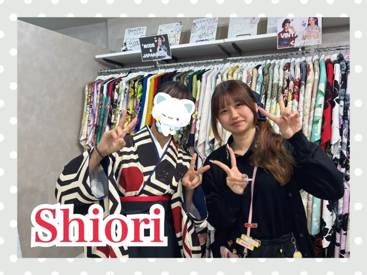TAKAZEN奈良店で赤×黒のレトロ古典の袴コーデに決定された2027年卒業のお客様