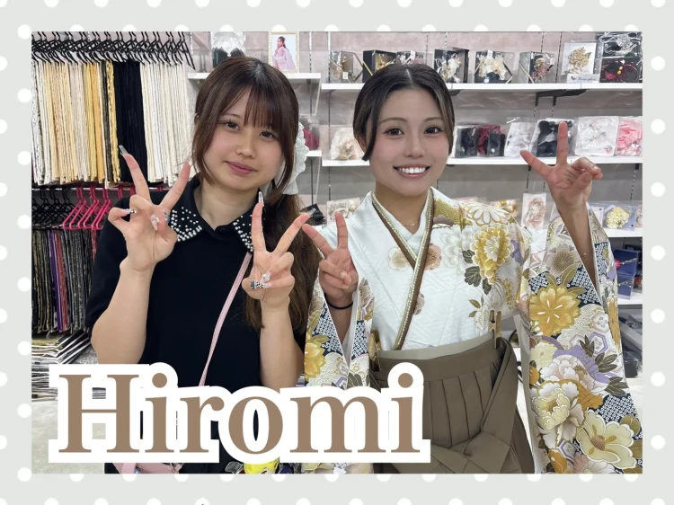 TAKAZEN奈良店で白の古典柄をブラウンコーデでご契約されたお客様の写真