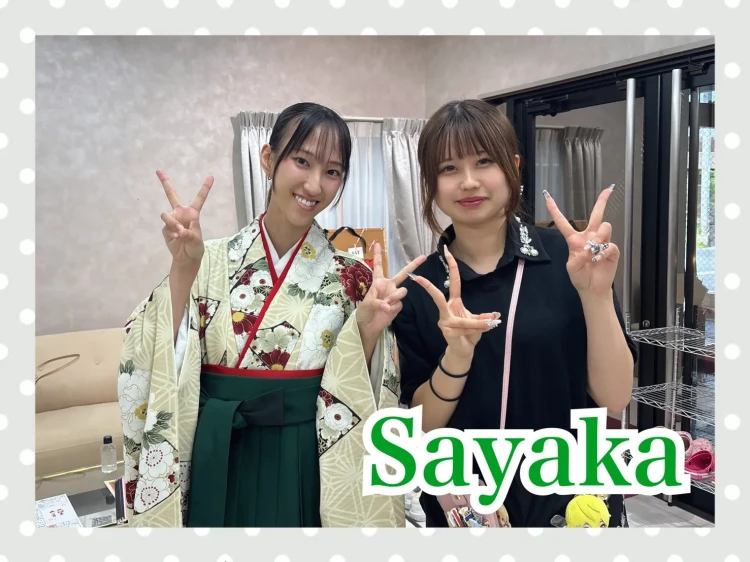 TAKAZEN奈良店で古典柄袴コーデに決定されたお客さま