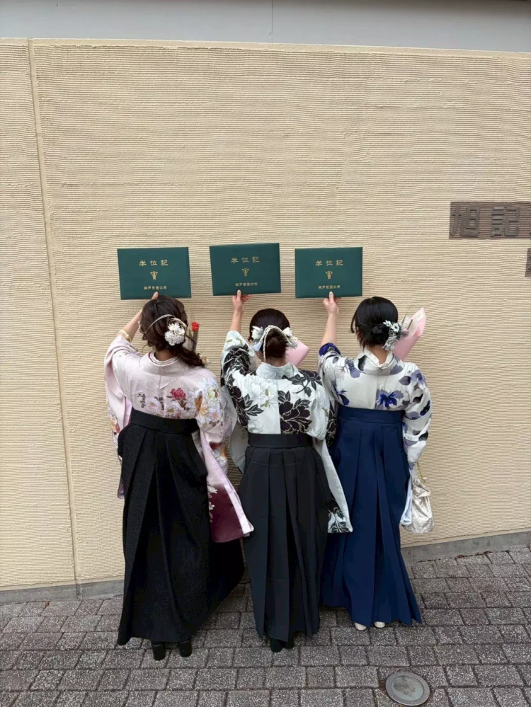仲のいいお友達と一緒に