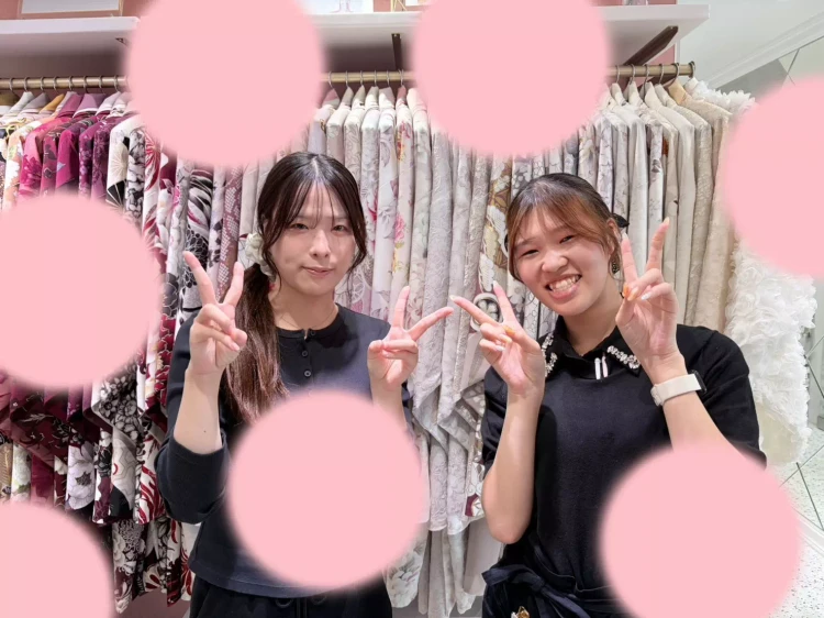 2027年卒業の千鳥柄のドレス袴コーデの姫ちゃん紹介。