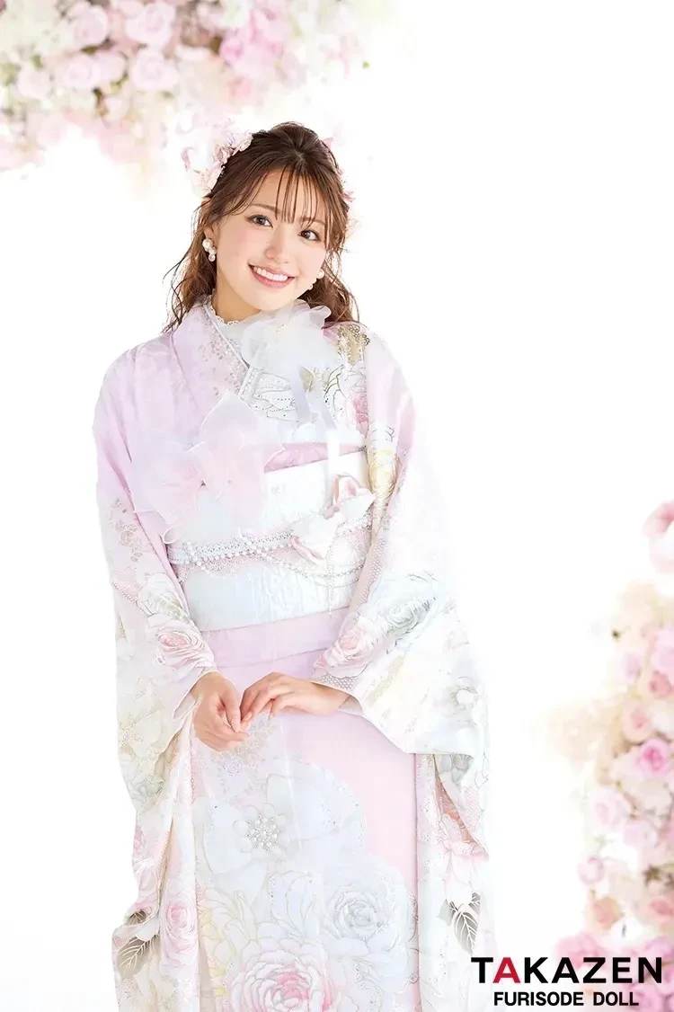 成人式　前撮り　梅田　振袖レンタル　袴レンタル　家族写真　前撮り撮影会　可愛い　イマドキ　ピンク