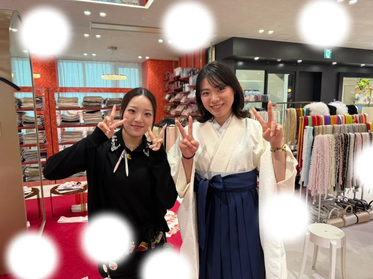 卒業式　袴レンタル　大阪梅田本店　シンプル袴
