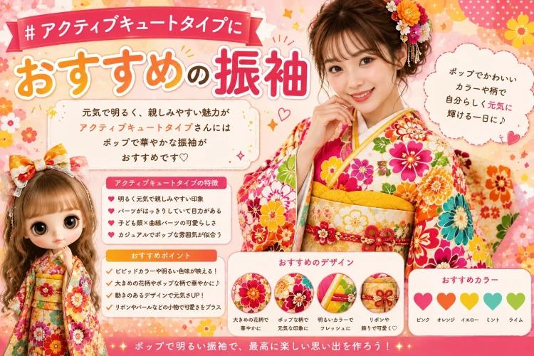 アクティブキュートタイプにおすすめの振袖