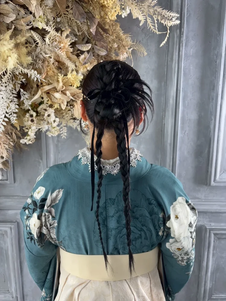 成人式　卒業式　TAKAZEN 袴レンタル　ヘアアレンジ