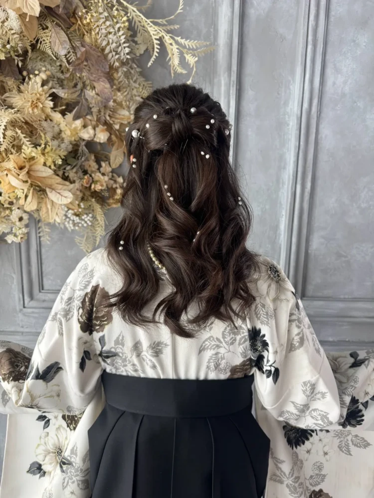 成人式　卒業式　TAKAZEN 袴レンタル　ヘアアレンジ