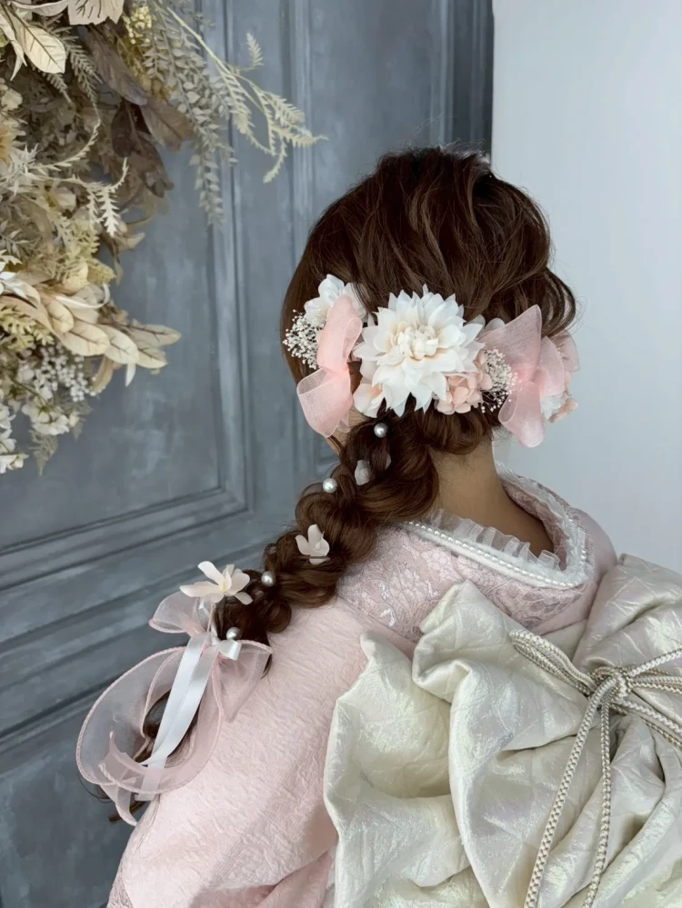 成人式　卒業式　TAKAZEN 袴レンタル　ヘアアレンジ