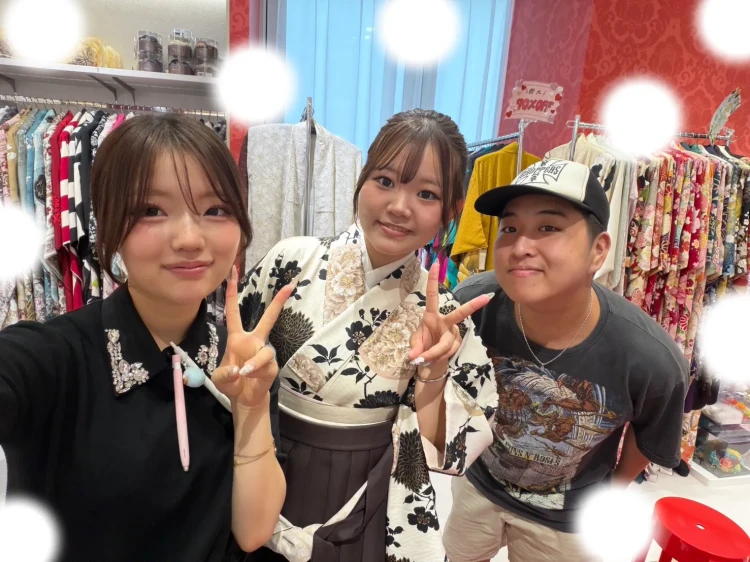 古典柄袴　卒業式　TAKAZEN 袴レンタル