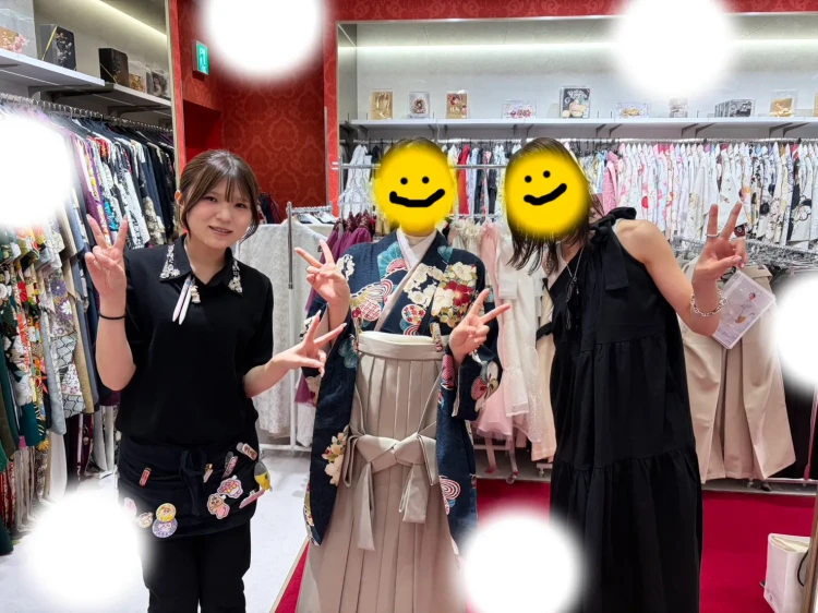 2027年卒業式袴レンタルご契約いただいたお嬢様のコーディネート