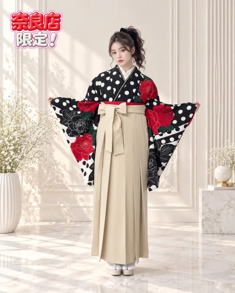 TAKAZEN奈良店の10月限定の格安上下セット袴レンタル