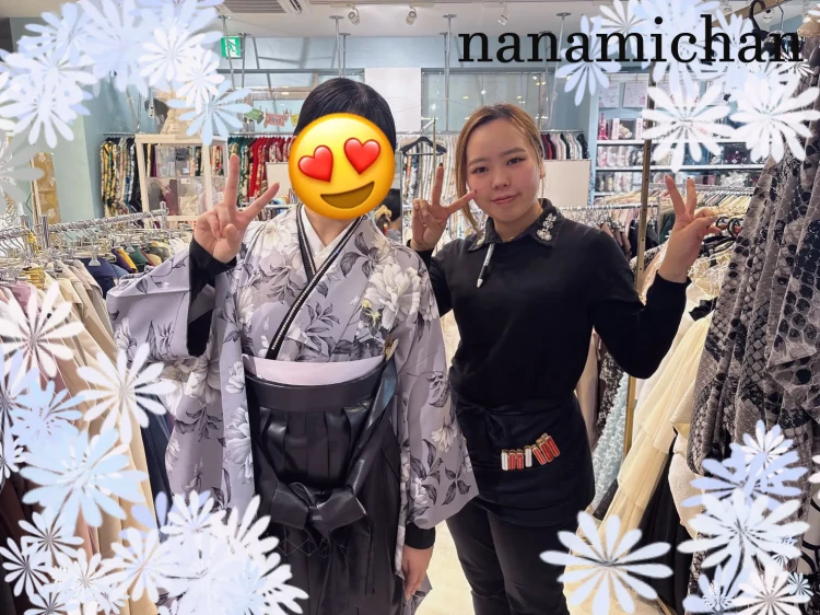 TAKAZEN堺店に袴レンタルでご来店してくださったお嬢様をご紹介