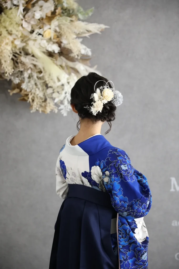 TAKAZEN奈良店で袴の前撮りを撮影されたお客様のヘアメ写真