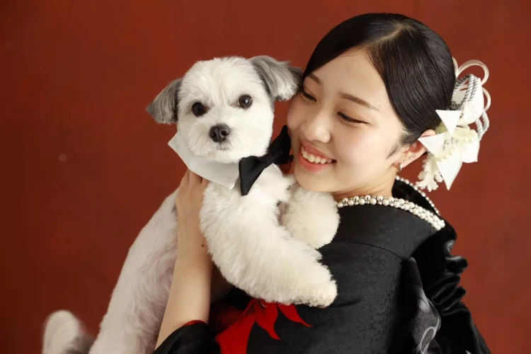 大切なペットと一緒にお写真が撮れるのはTAKAZEN姫路店