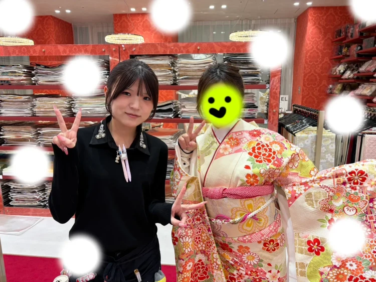 成人式　白　ピンクTAKAZEN 袴レンタル